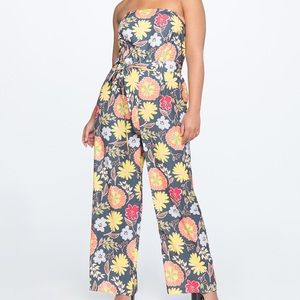 Eloquii floral jumpsuit, size 24